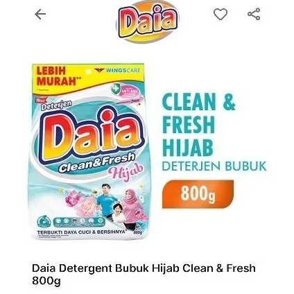 SABUN DAIA VARIAN FRESH HIJAB BERAT 1.5 KILO GRAM