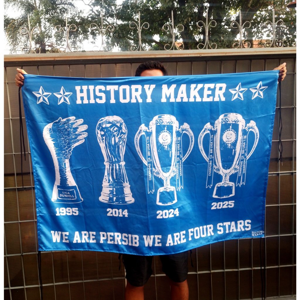 BENDERA PERSIB HISTORY MAKER TROPHY