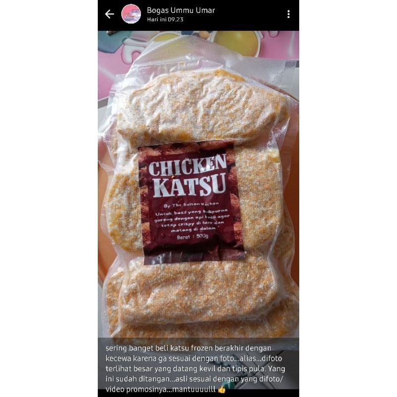 

Frozen Chicken Katsu 500gr