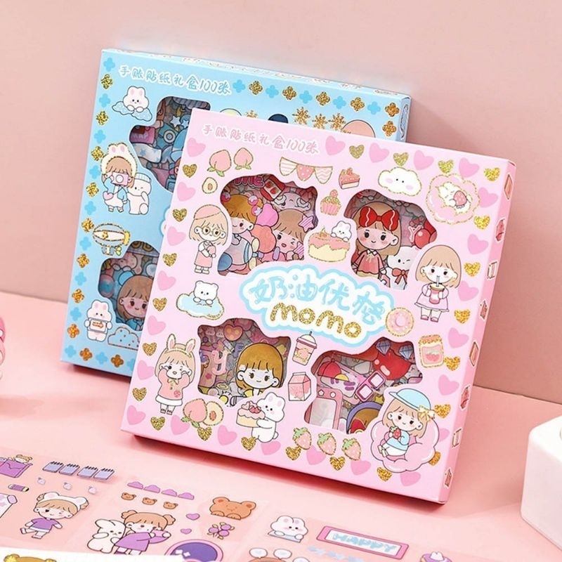 

✨Stiker Momo 100 PCS | Lucu & Anti air | Cocok untuk Laptop, HP, Botol Minum✨.
