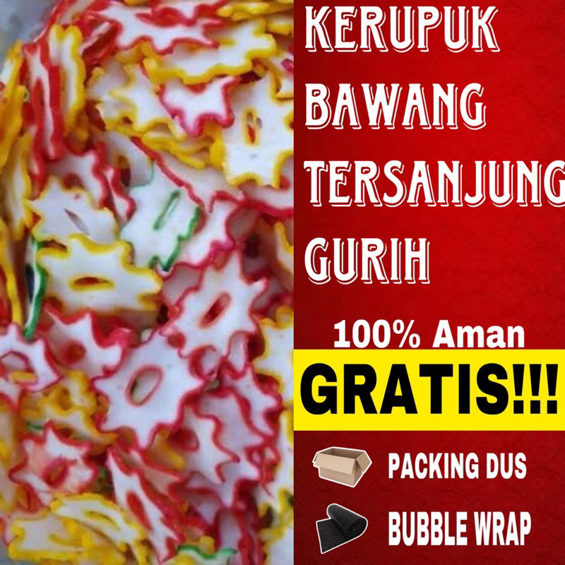 

kerupuk bawang tersanjung gurih mentah netto 250gr
