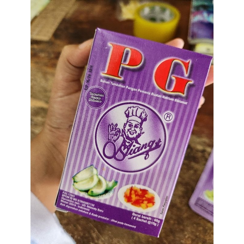 

PG PEMANIS BUAH ASINAN BAHAN TAMBAHAN MAKANAN PEMANIS BUATAN 4 SACHET X 15GR