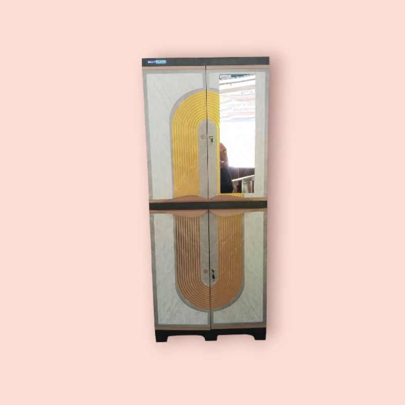 Lemari Pakaian Plastik 2 Pintu Olympic