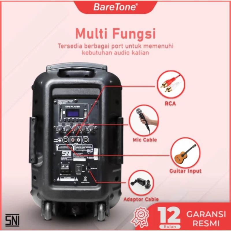 Portable meeting Baretone 8 inch Max08eb Baretone max8eb max 8eb