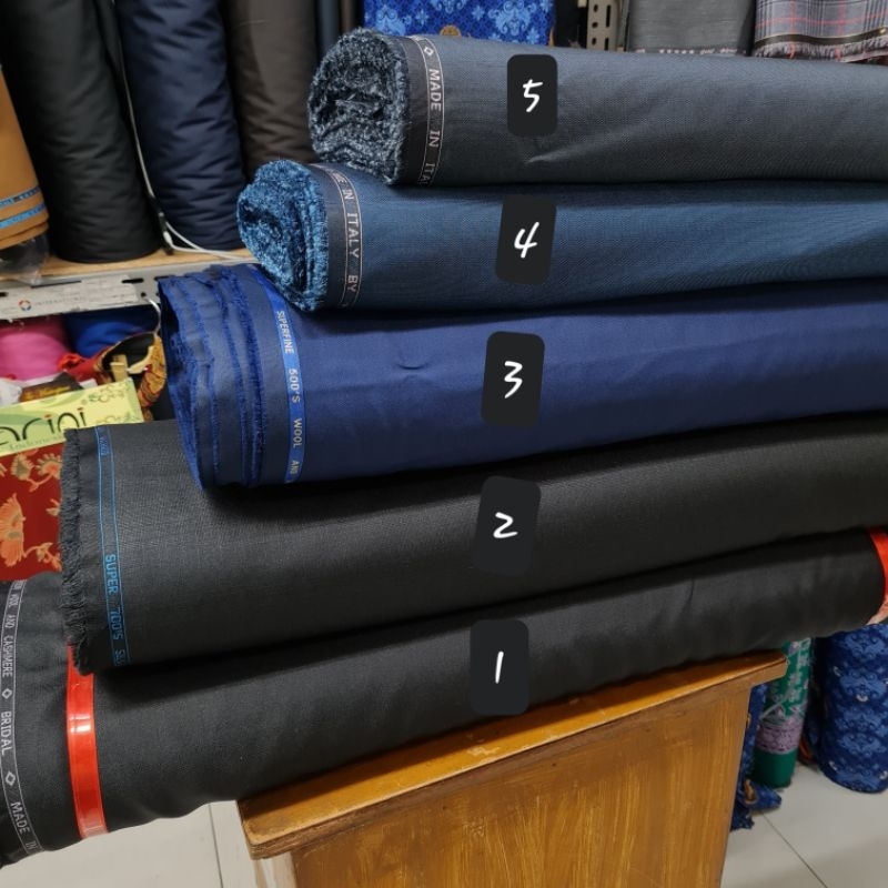 kain semi wool Shining Untuk seragam celana ,bahan JAS dll
