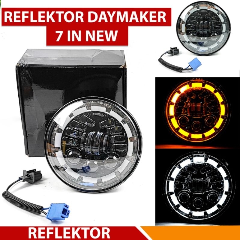 lampu depan daymaker import buat Jimny katana Wrangler Rubicon