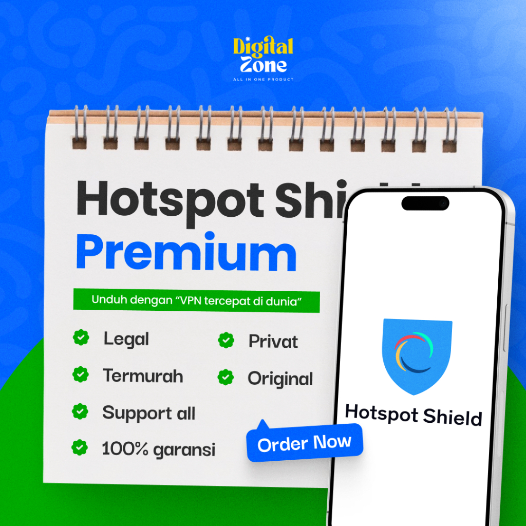 Hotspot shield vpn premium 1 bulan