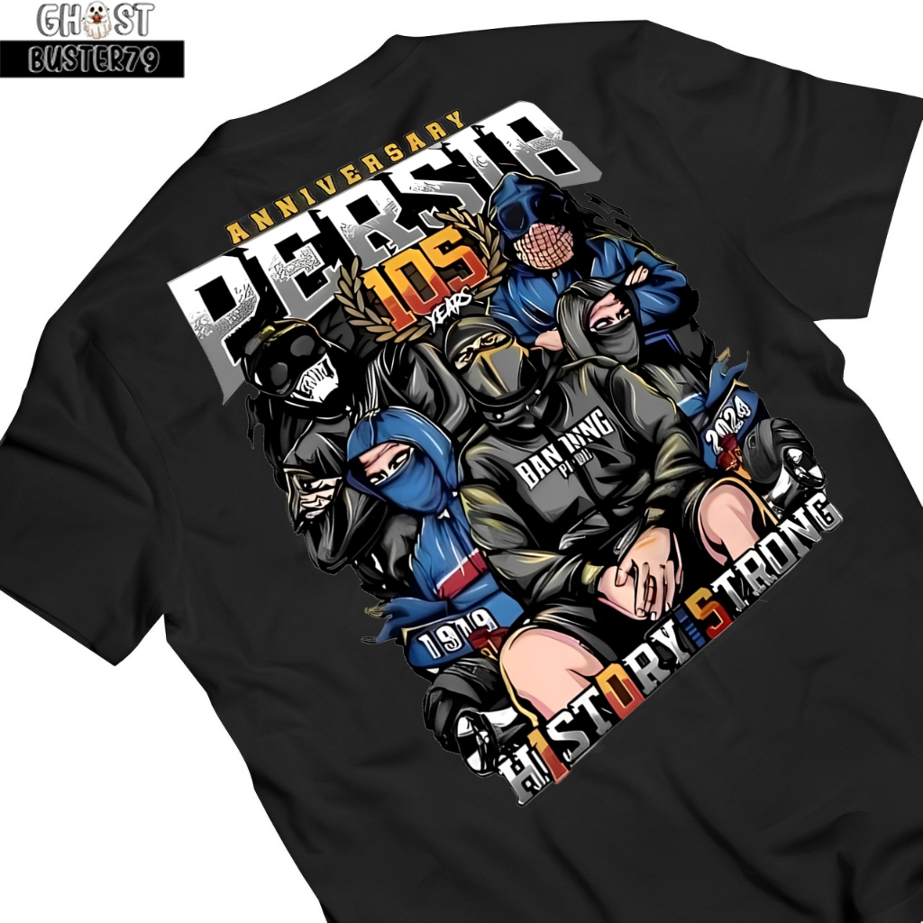 {KAOS ANAK} KAOS BOBOTOH PERSIB - TSHIRT DISTRO KASUAL PERSIB BANDUNG TEXT HOOLIGANS - BAJU ATASAN P