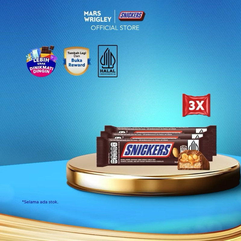 

[PROMO] Snickers Peanut Original 3pcs x 35gr