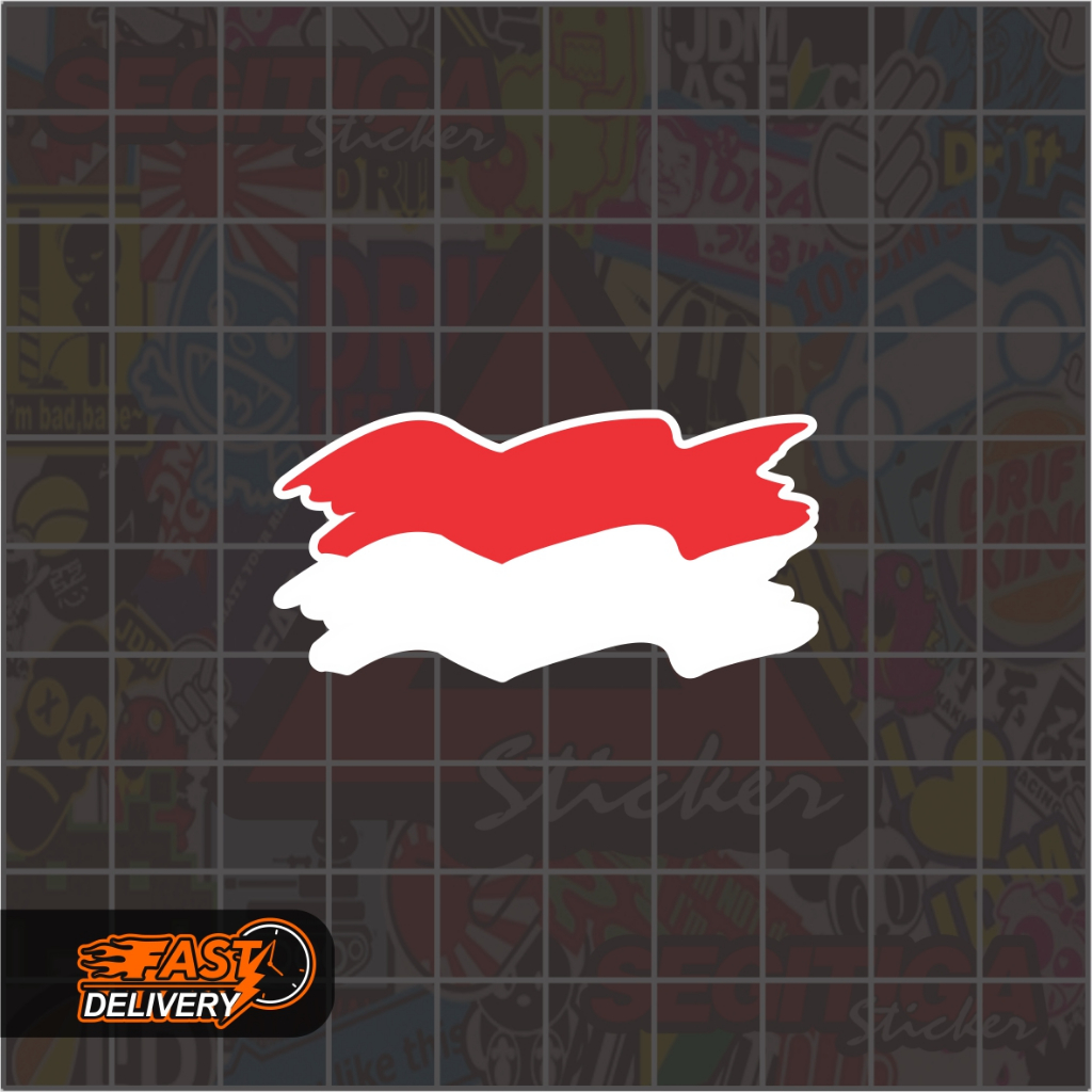 

Sticker Pipi Bendera Indonesia Berkibar