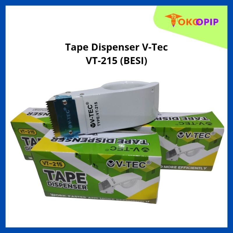 

Tape Dispenser V-Tec VT-215/216 (Besi) Pemotong Lakban 2 Inch