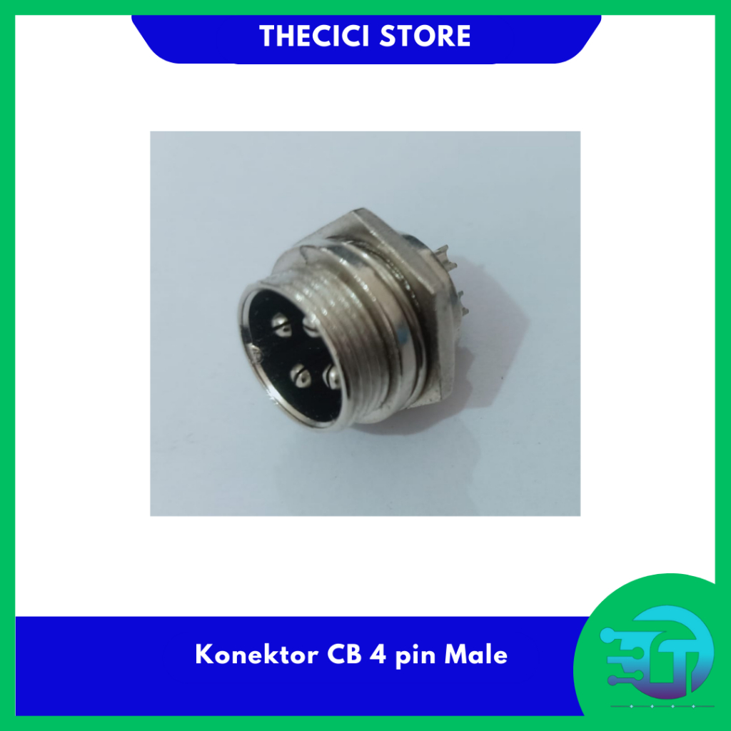 Plug Connector Konektor CB GX16 4 Pin Male