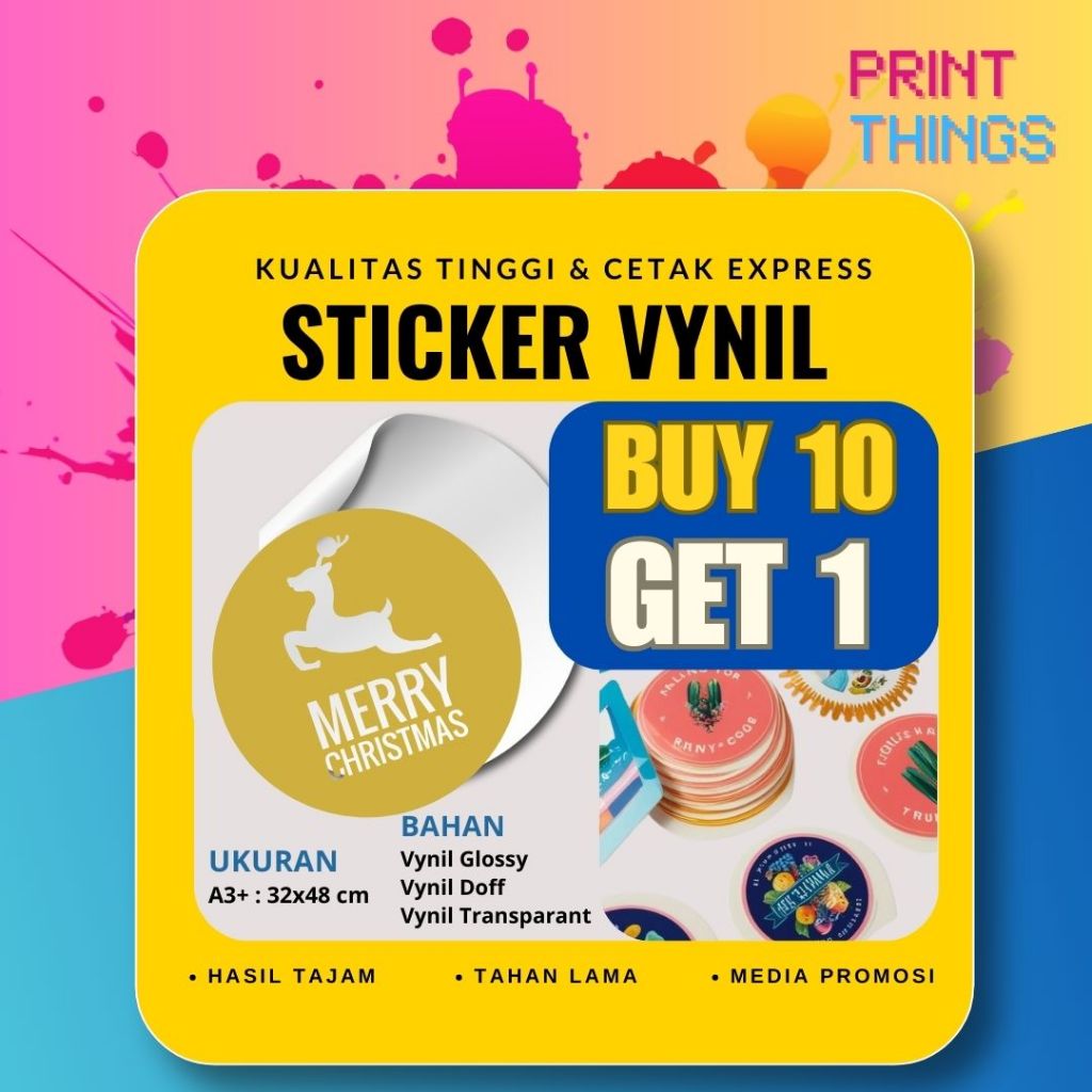 

STIKER VYNIL CUT A3 MURAH | CETAK STIKER LABEL KEMASAN MAKANAN & MINUMAN EXPRESS | SAME DAY |