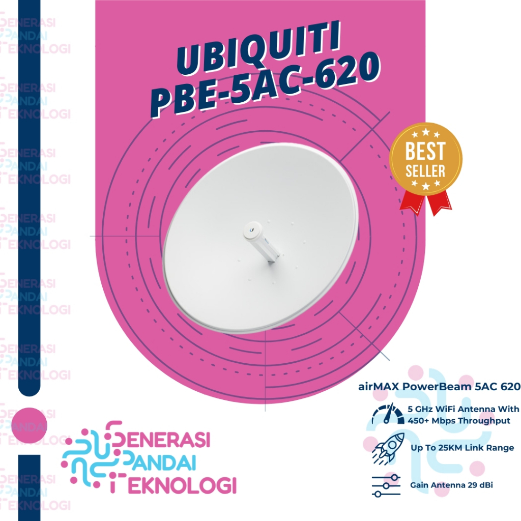 UBIQUITI PBE-5AC-620 POWERBEAM 5AC 620MM PBE 5AC 620