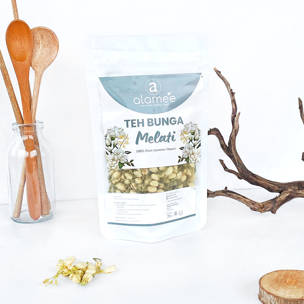 

ALAMEE Teh Jasmine Bunga Melati Dried Flower Tea Organik Jasmin Herbal Kering 25gr