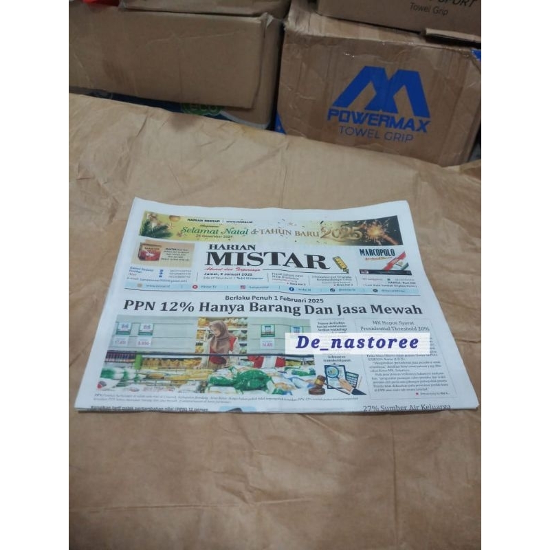 Koran Bekas / Koran 100 Gram / Koran Seperti Baru / Koran Baru / Koran Bagus / Koran Rapi / Koran Mi