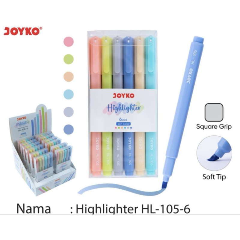 

Highlight Joyko Set HL-105-6 (1set/6buah)