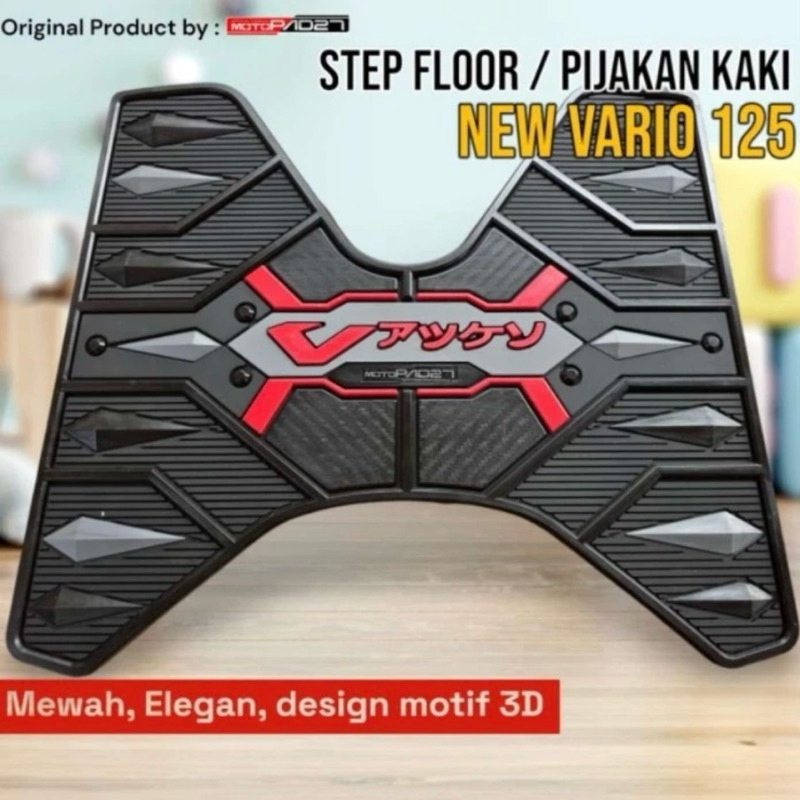 Cover Karpet Pijakan Alas Kaki Motor Honda Vario 125 & 150 CBS ISS tahun 2018 2019 2021 2020 2021 20