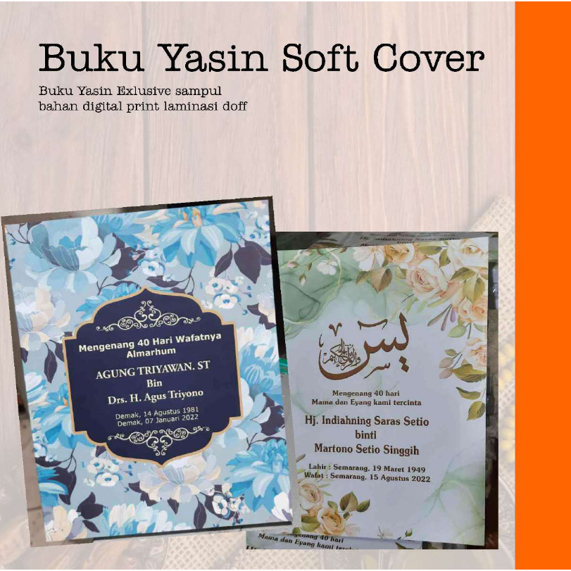 Buku Yasin Soft Cover - Buku Yasin Murah / Buku Yasin Custome / Buku Yasin Eksklusif
