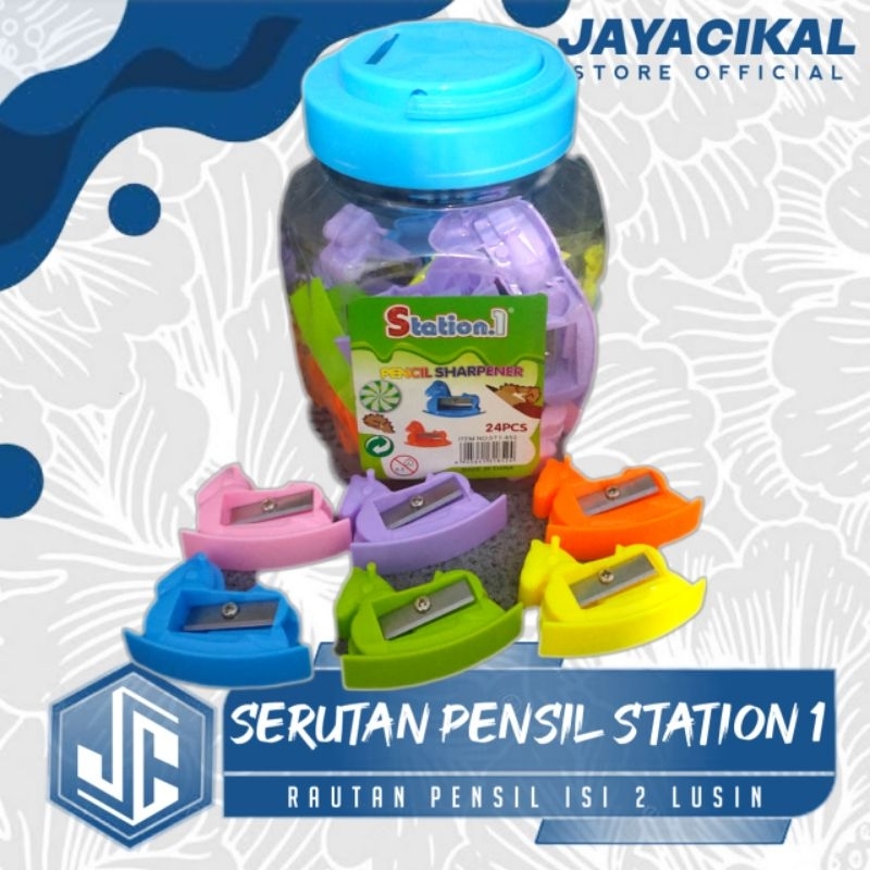 

[24 PCS] Serutan Rautan PENSIL ANAK | Warna-Warni | Station 1