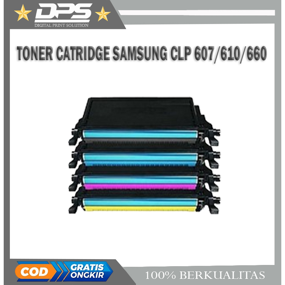 Toner Compatible For Samsung CLP-610 CLP610 CLP 610 CLP 660 - Hitam