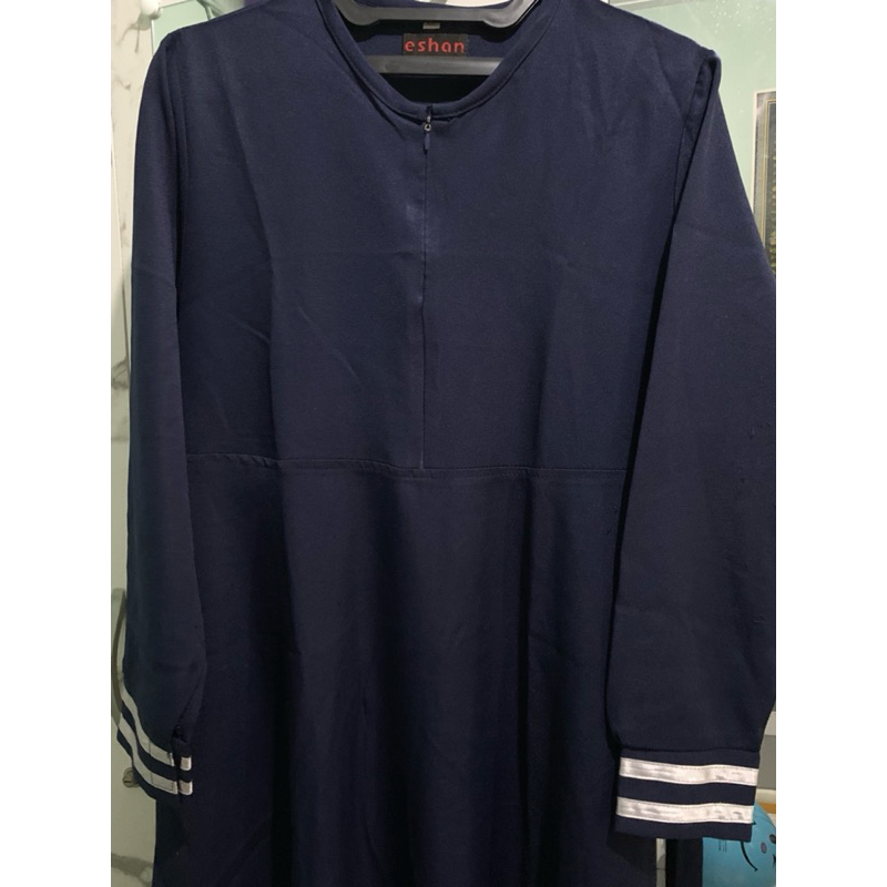 gamis polos warna navy