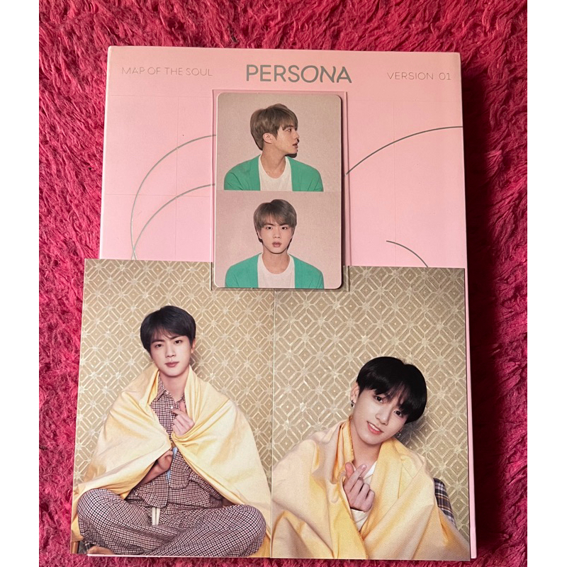 BTS Map Of The Soul Persona Unsealed Album Version 1  photocard pc jin seokjin postcard jungkook
