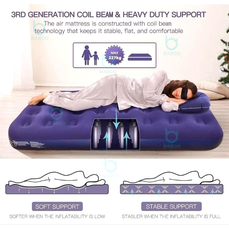 KASUR ANGIN SINGLE / KASUR ANGIN POMPA / MATRAS ANGIN