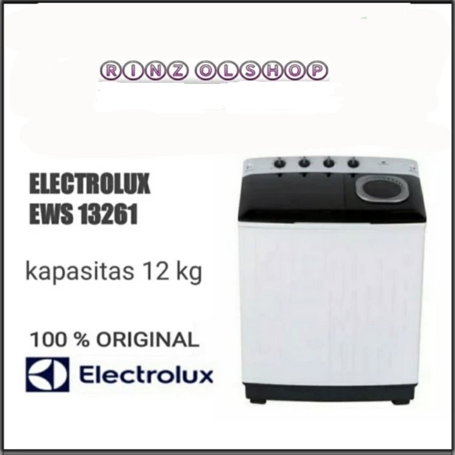 ELECTROLUX Mesin Cuci EWS13261WA 12Kg Twin Tub