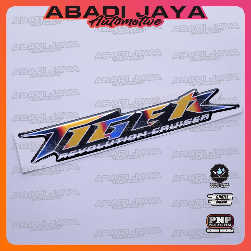 emblem timbul honda tiger / emblem 3d honda tiger / stiker timbul honda tiger / emblem herex / stike