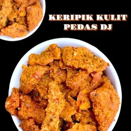 

Keripik Kulit Ayam Pedas Crispy 500 gram