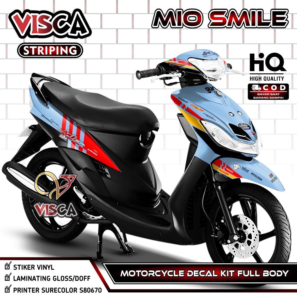 Decal Mio Smile - Stiker Mio Smile - Dekal Mio Smile Full Body - Striping Mio Smile Variasi - Decal 