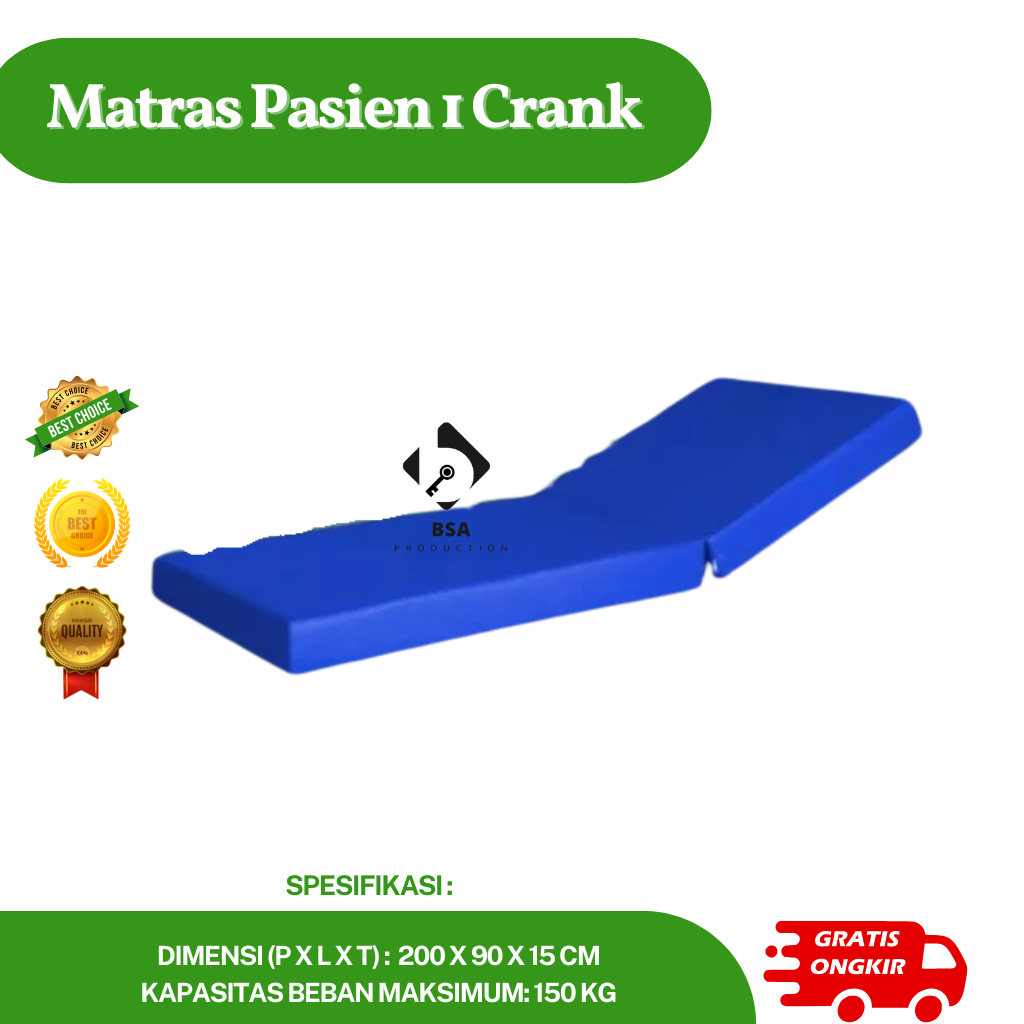 Matras Pasien 1 Crank Bed Pasien Rumah Sakit