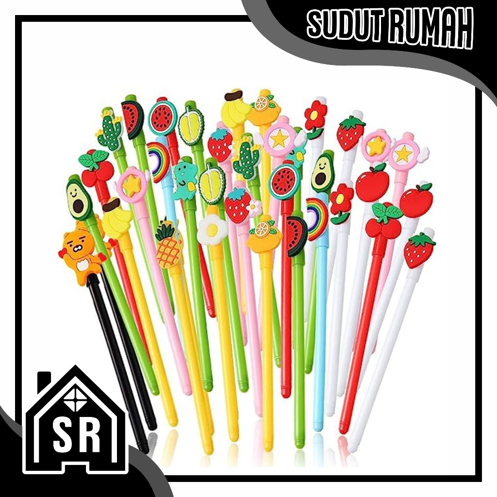 

SR Pulpen Karakter Kartun Buah Pena Gel Motif Karakter Lucu Pen Cute Student Japanese S070