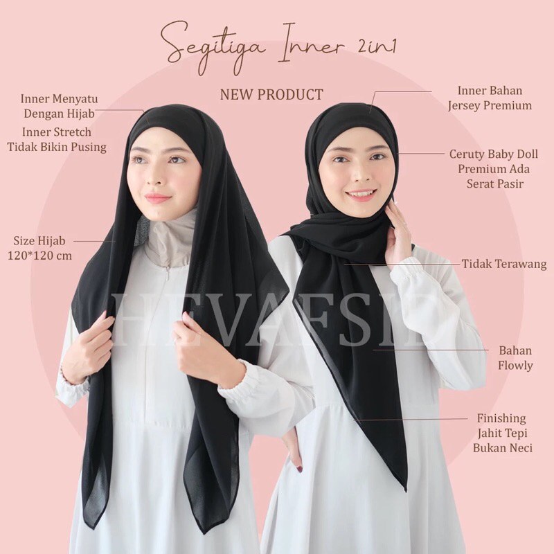 TERMURAHHH SEGIEMPAT PLUS INNER 2IN1 /SEGITIGA INNER 2IN1 CERUTY BABYDOLL PREMIUM / SEGIEMPAT+INNER
