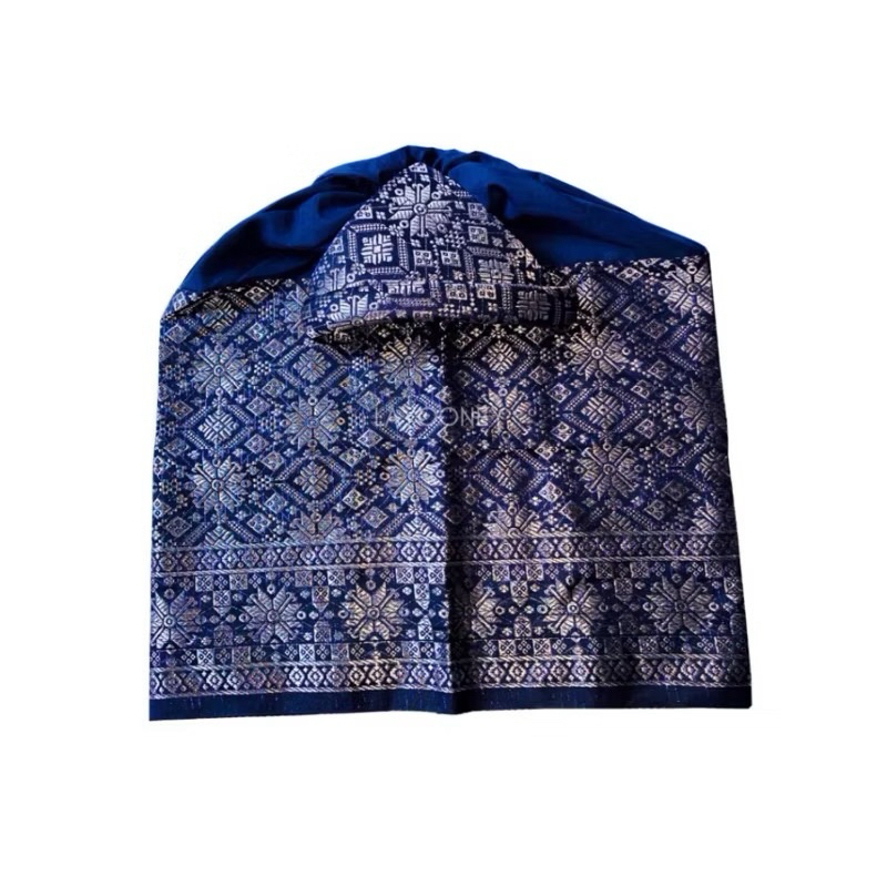 kain songket rumpak + tanjak songket mesin thailand rumpak anak + tanjak anak
