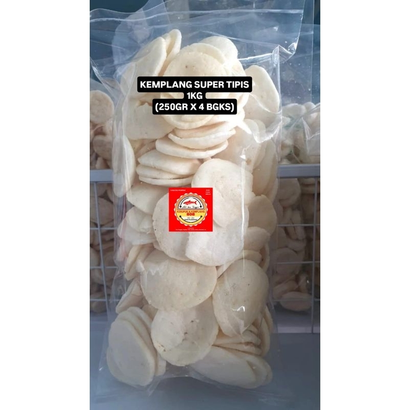 

PAKET 1KG KERUPUK KEMPLANG KANCING SUPER TIPIS