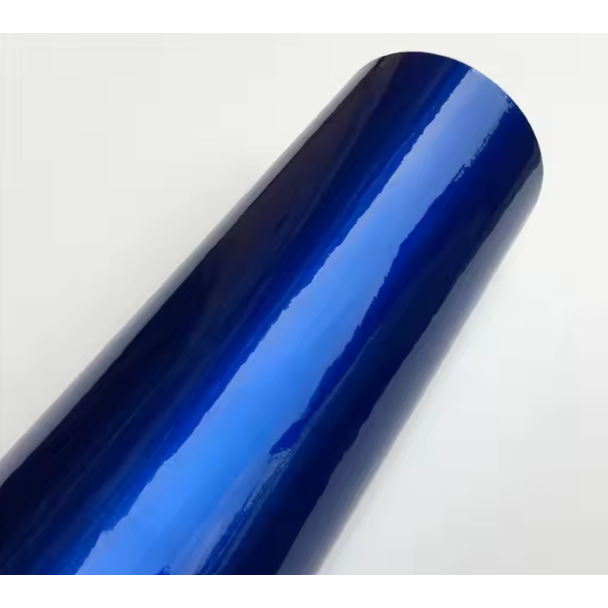 Stiker Glossy Biru Tua Wrapping Motor Mobil || Stiker Wrapping Motor Mobil Biru Tua 122x50cm