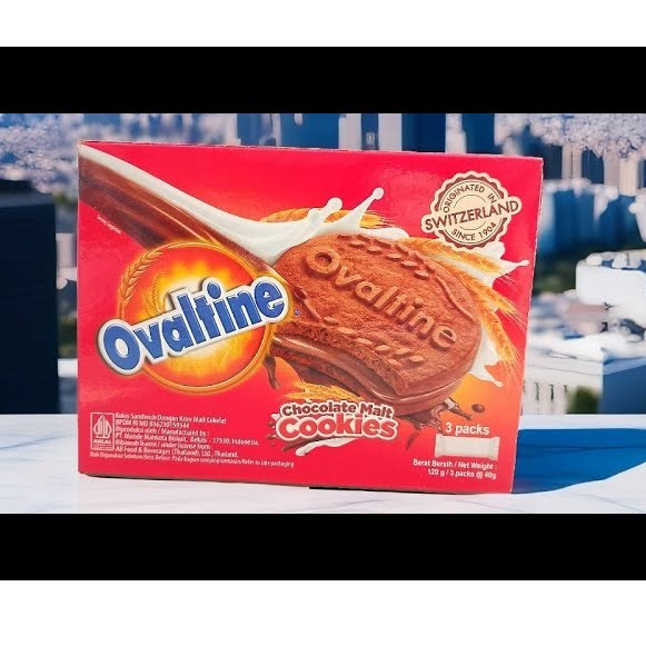 

Ovaltine Cookies Chocomalt Box 3@40 Gr EXP.JULI 2025