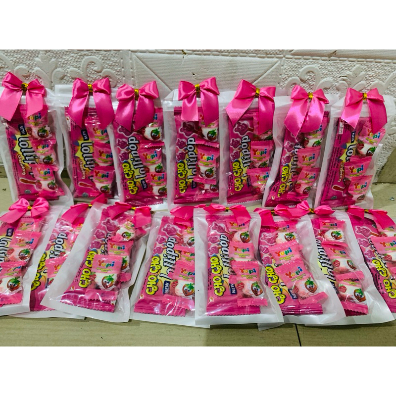 

Gift mini coklat permen pink/biru/kuning
