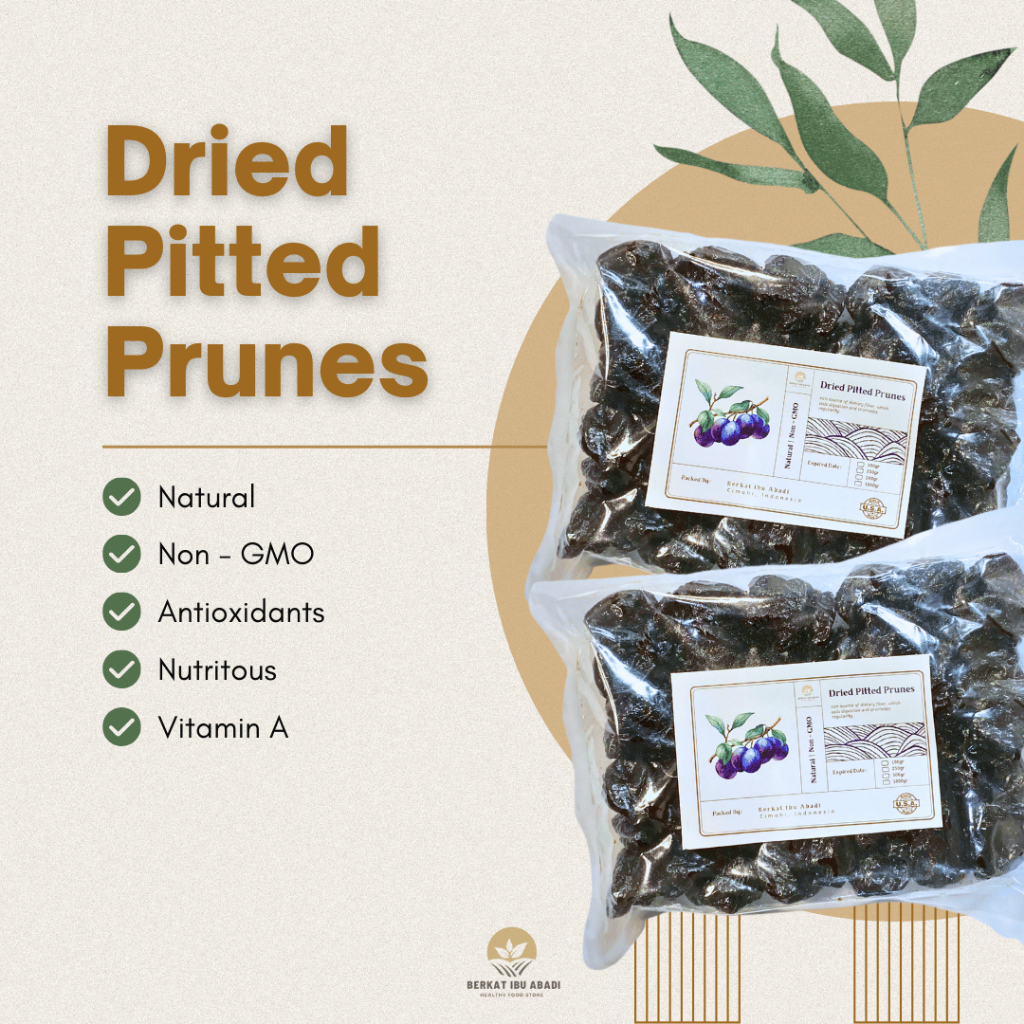 

Dried Pitted Prunes 100gr / Buah Prune Kering 100gr