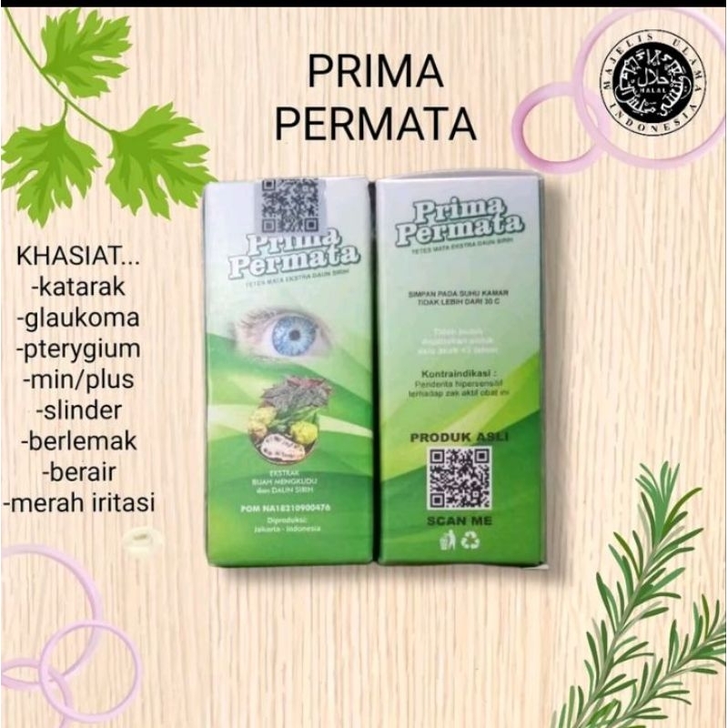 [ prima permata ] tetes mata herbal/ untuk katarak slinder BPOM
