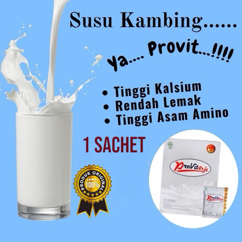

(COD) Eceran Susu Kambing Etawa Provit Plus Royal Jelly | Susu Provit Etawa Sachet