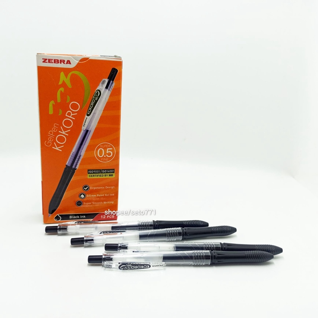 

Pulpen KOKORO GEL (Hitam)/Pulpen Gel KOKORO 0,5mm/Pen