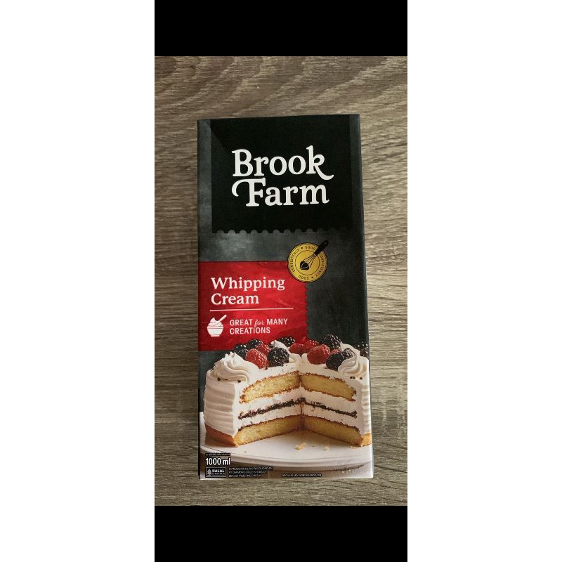 

Brookfarm whipping cream 1L kemasan baru