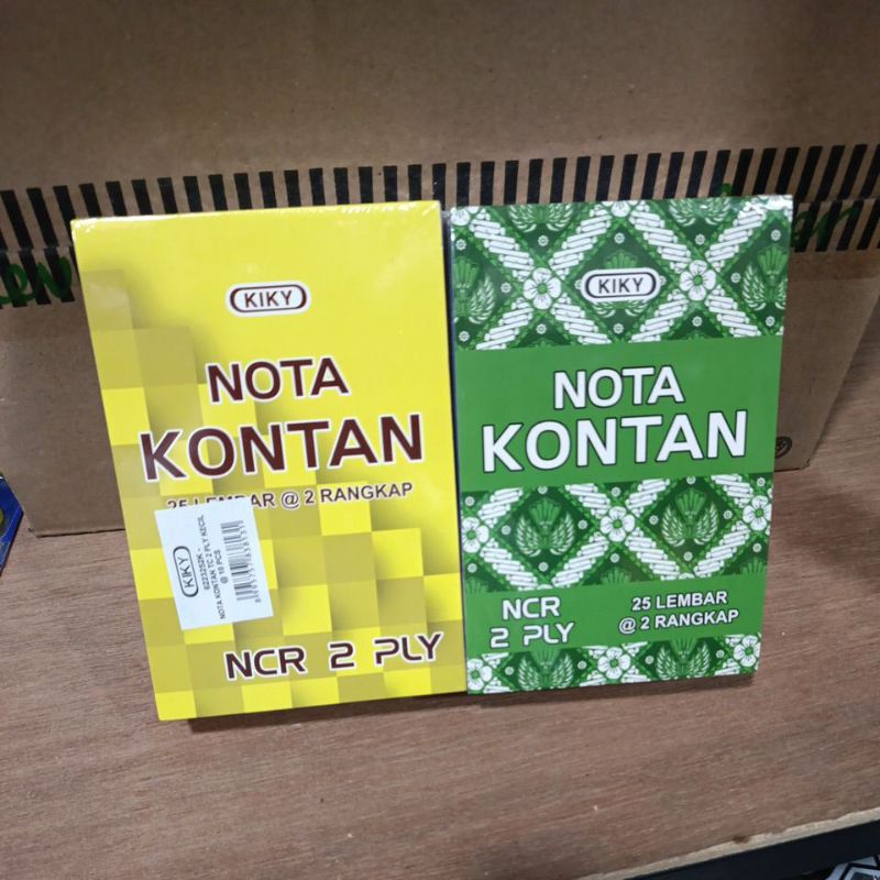 

nota paperline 2ply 25 lembar per box 10 nota