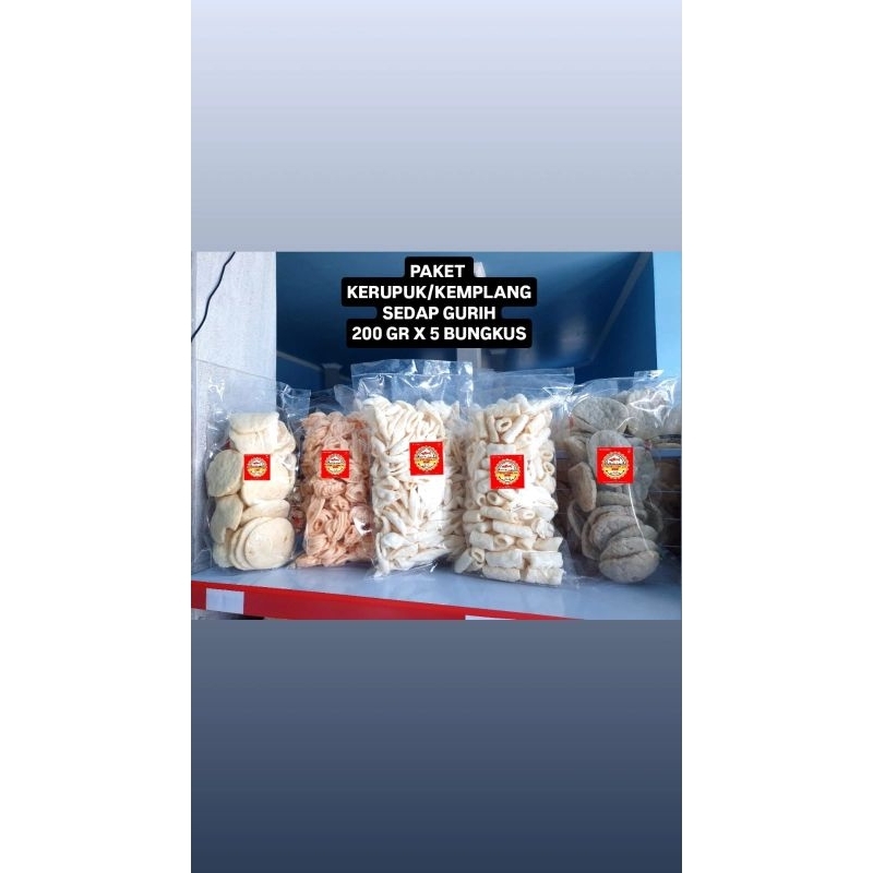 

PAKET SEDAP GURIH 5 BUNGKUS KERUPUK KEMPLANG ASLI IKAN TENGGIRI