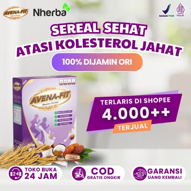

Paket Sehat - Avenafit Menu Sarapan Sehat Menjaga Kesehatan Jantung, Menurunkan Kolesterol dan Mencegah Stroke