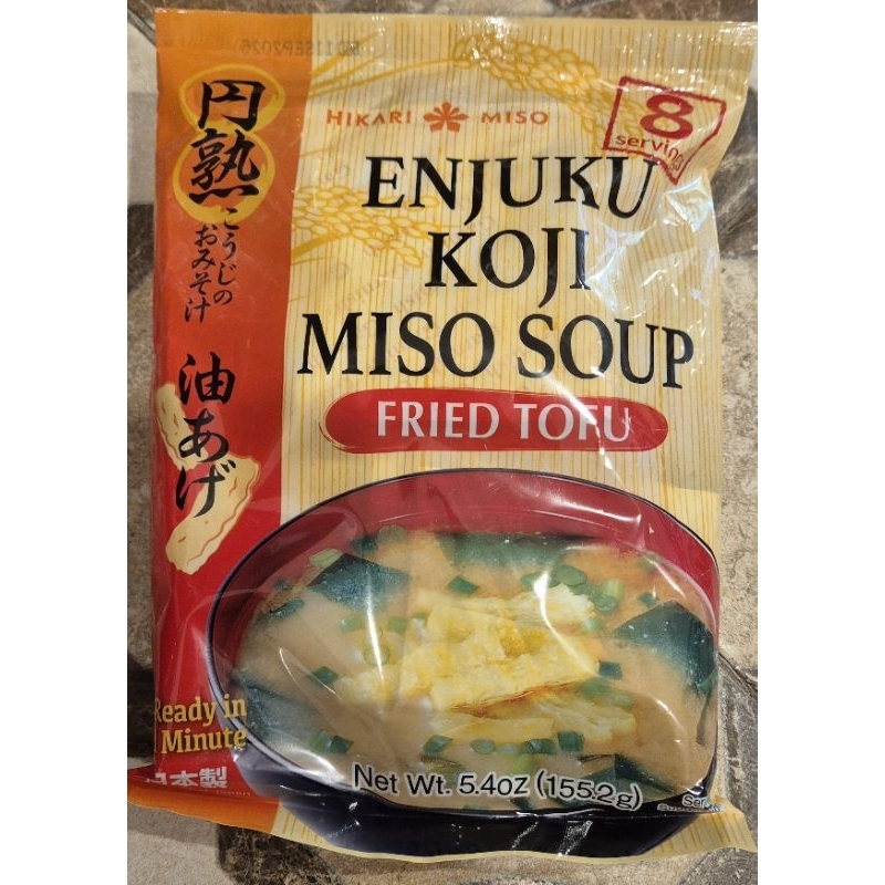 

Sup Miso Tahu Goreng HIKARI MISO Fried Tofu Enjuku Koji Miso Soup 155.2g - RM.