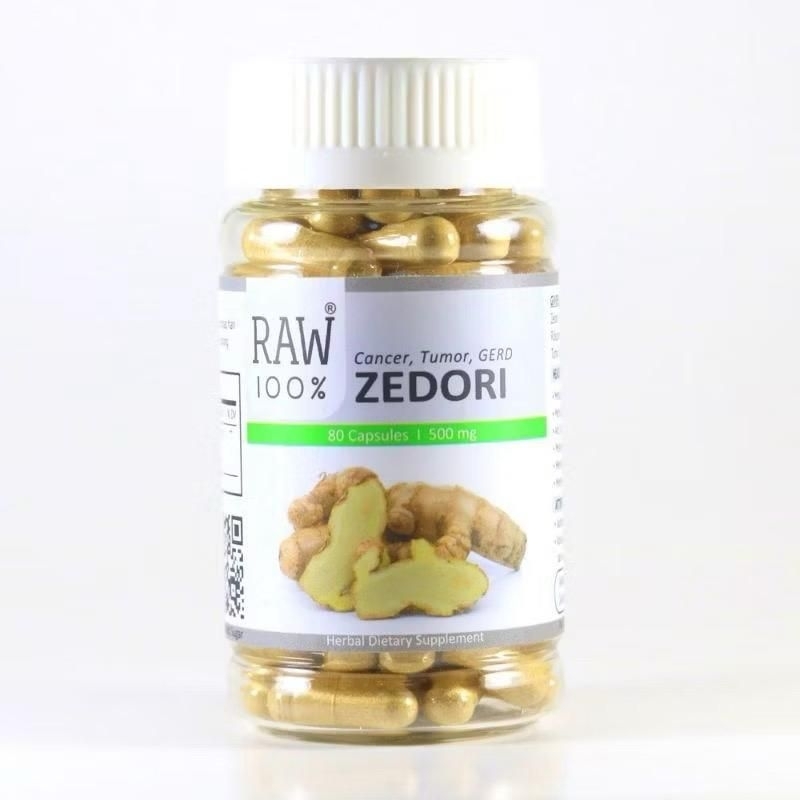 RAW ZEDORI 100 Suplemen Asam Lambung GERD Kista Herbal Kunyit Putih Asli